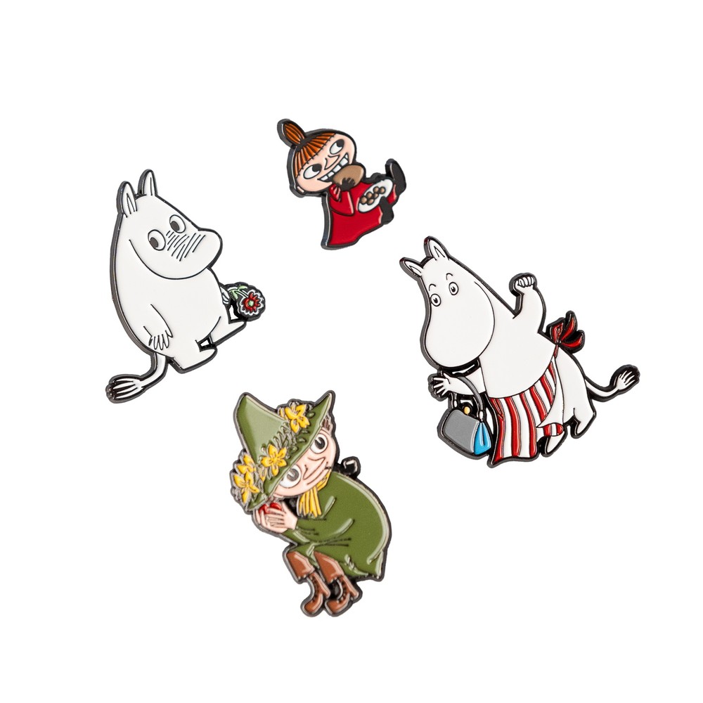 Grupo Erik Moomin - Set Of 4 Button pin - Mehrfarben